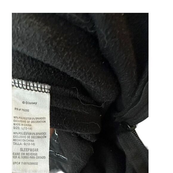 Disney Minnie Mouse One Piece Black Pajamas - Picture 7 of 7